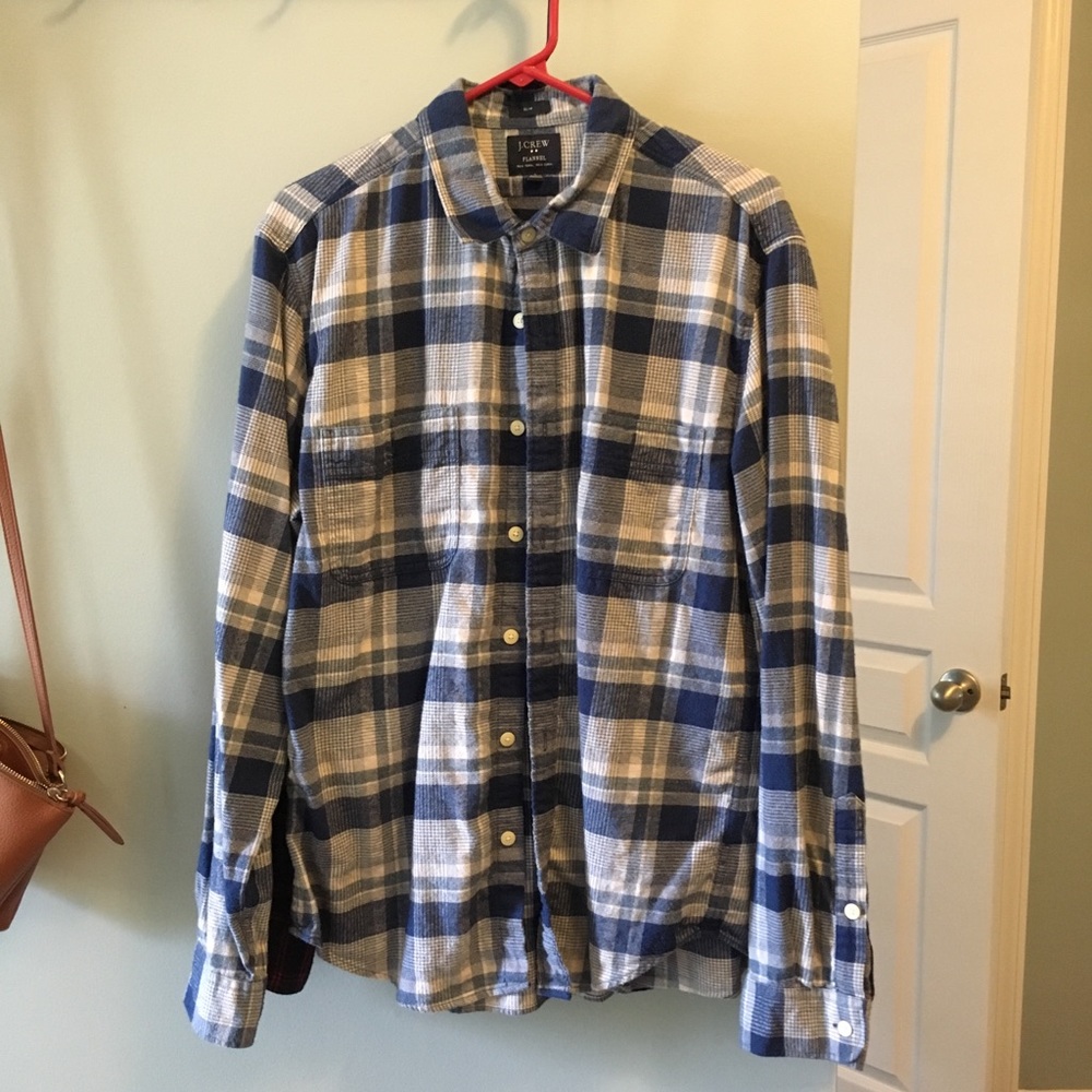 JCrew Factory Men’s Slim Flannel - Large